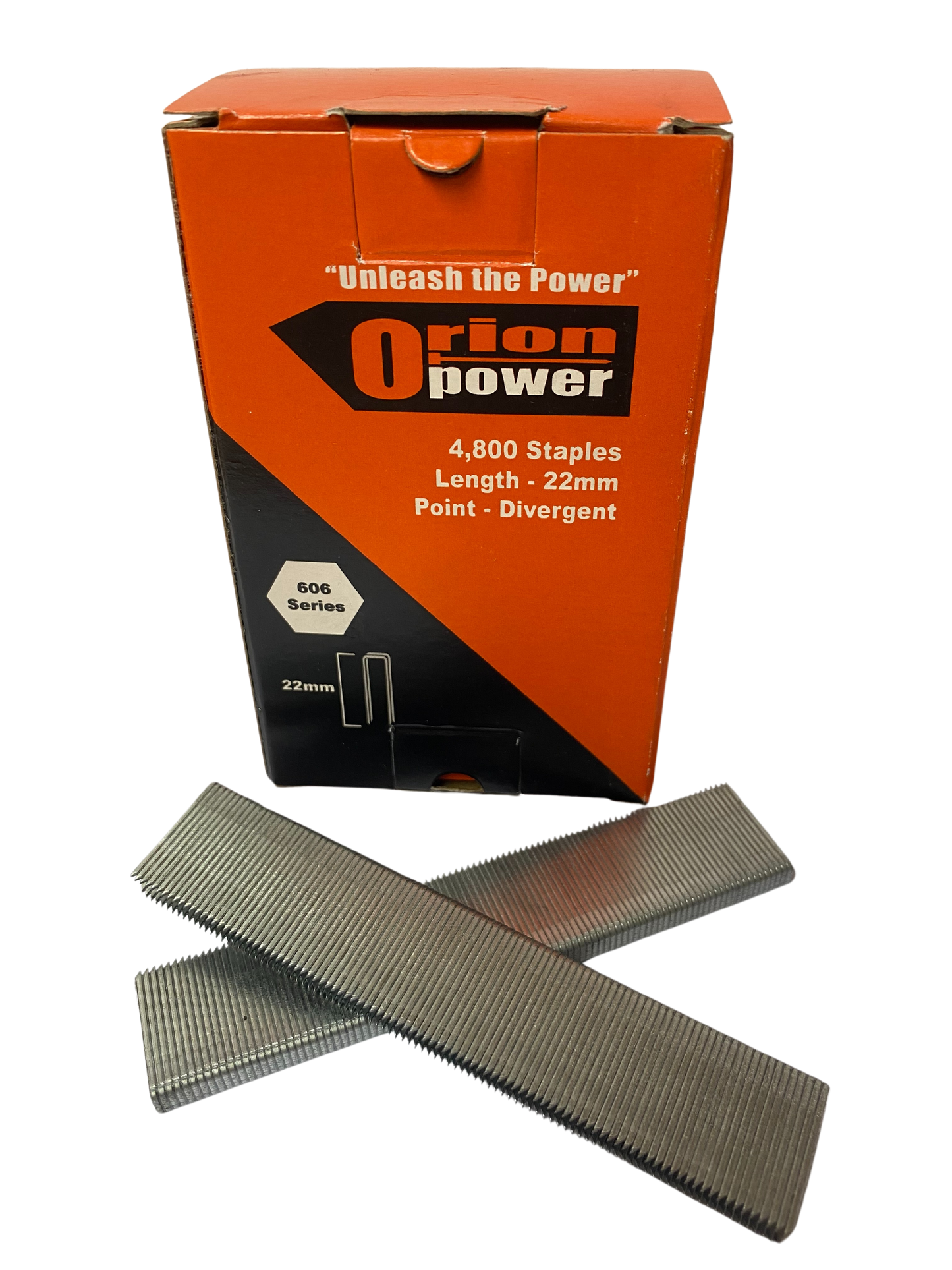 ORION POWER OP606 Divergent Staples Galv 4800 Pk 18MM