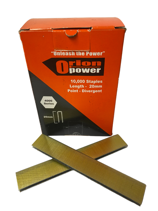 ORION POWER OP4000 Divergent Staples Galv 10,000 Pk 16mm