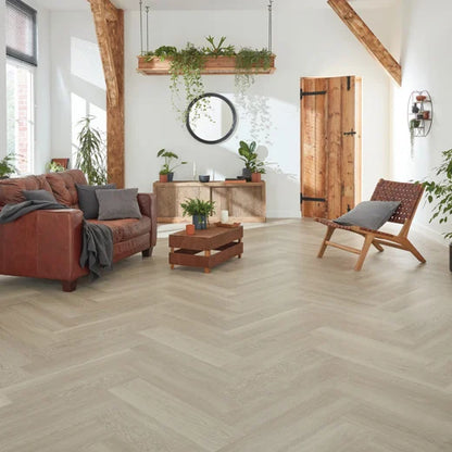 Van Gogh Herringbone Grey Brushed Oak VGW120T