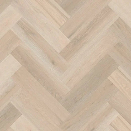 Karndean Van Gogh Rigid Core Herringbone Texas White Ash