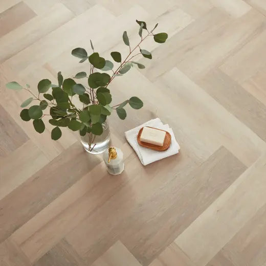 Van Gogh Herringbone Texas White Ash